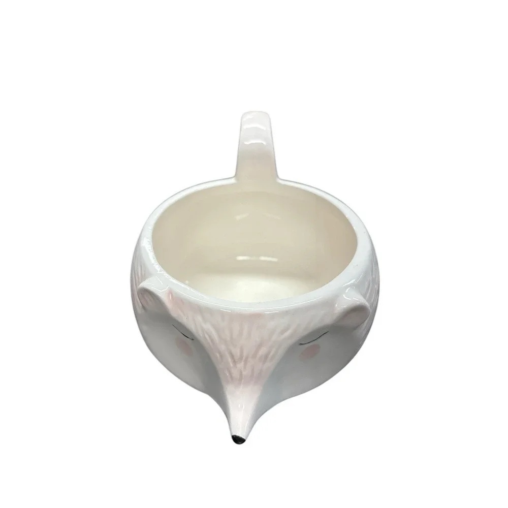 Hedgehog Plant Succulent Ceramic Planter 4 Feet Pink White Arlington Designs NEW - Picture 3 of 6